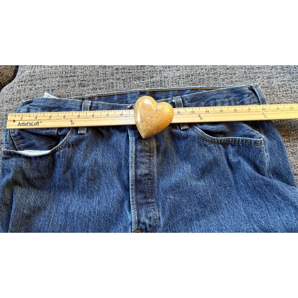 Levis 501 Original Fit Mens Straight Button Fly  Jeans 38x32 Americana Western - Picture 6 of 10